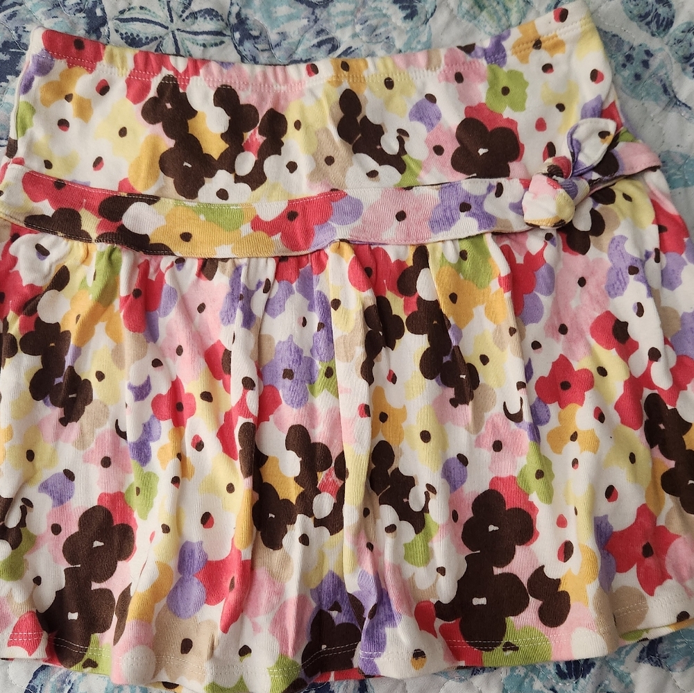 Gymboree Glamour Safari Floral Skirt Girls Size 9
